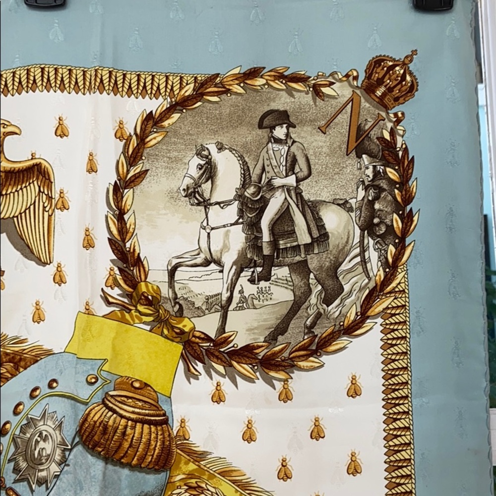 🎉2xHP🎉Hermès Paris Napoleon Scarf - Picture 7 of 15